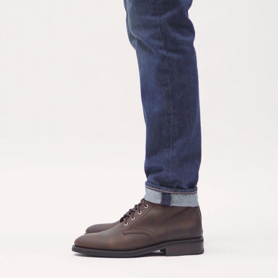 Thursday Boots President Leren Chukka Laarzen Heren Bruin | BE52DFM