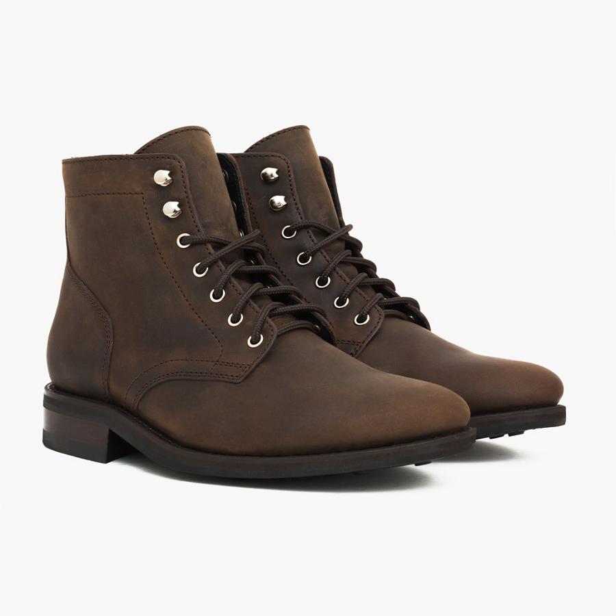 Thursday Boots President Leren Chukka Laarzen Heren Bruin | BE52DFM