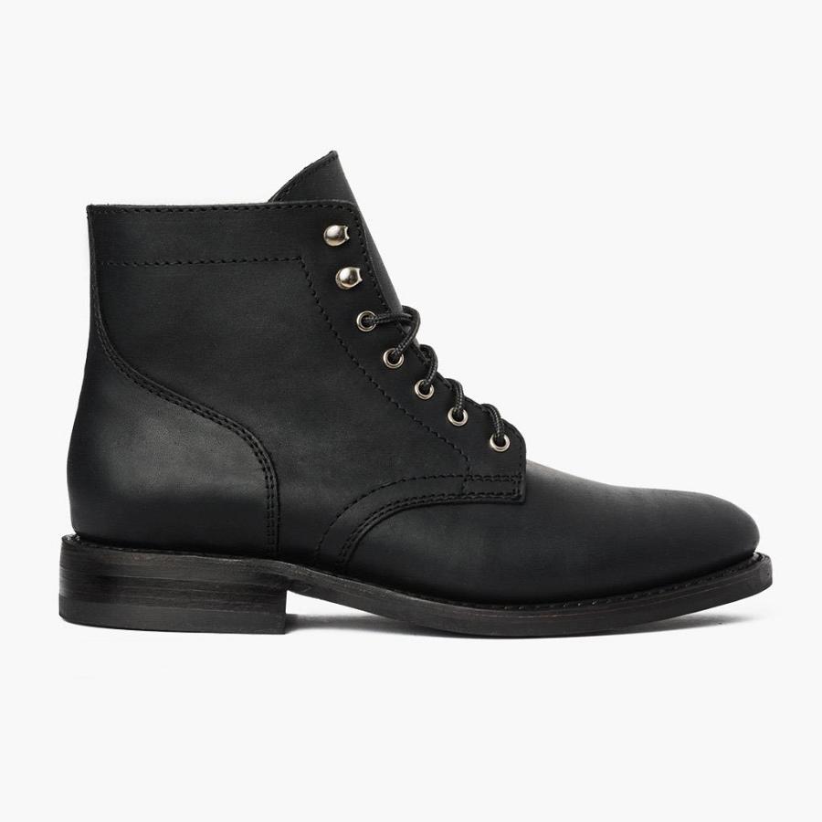 Thursday Boots President Leren Rugged & Resilient Laarzen Heren Zwart | BE204JPQ