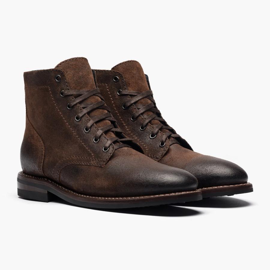 Thursday Boots President Suede Rugged & Resilient Laarzen Heren Koffie | BE208DFM