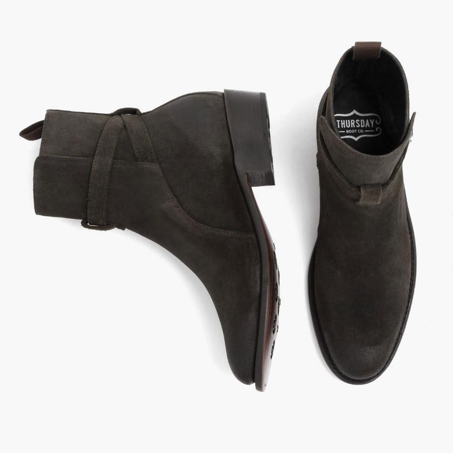 Thursday Boots Rogue Suede Laarsjes Heren Zwart | BE37WNB