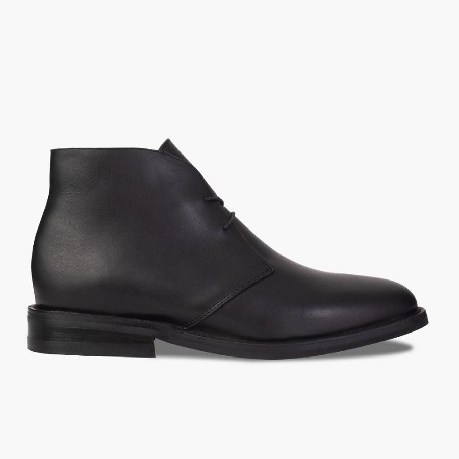 Thursday Boots Scout Leren Chukka Laarzen Heren Zwart | BE56OKI