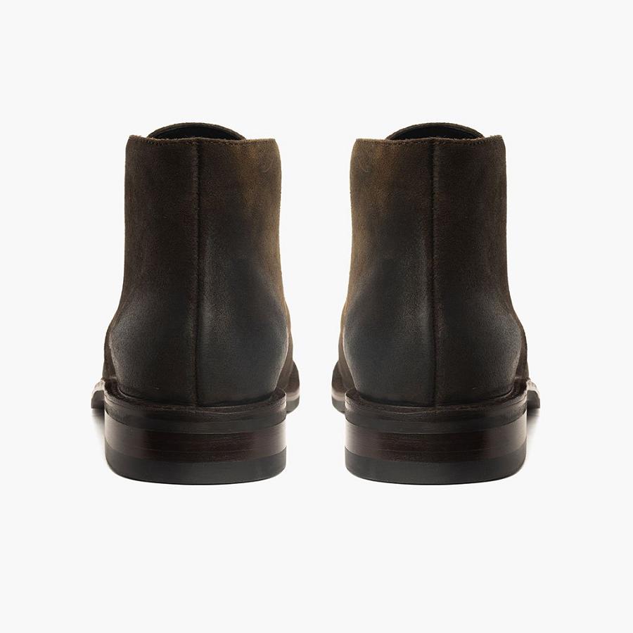 Thursday Boots Scout Suede Veterlaarzen Heren Olijfgroen | BE126JPQ