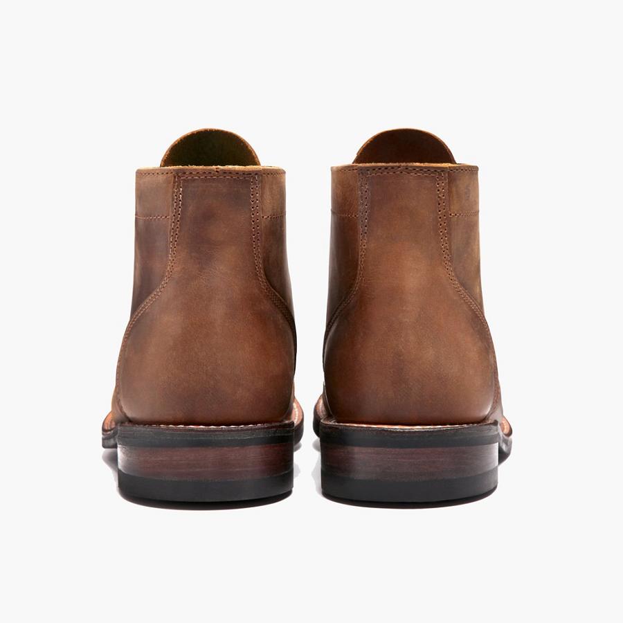 Thursday Boots Vanguard Leren Veterlaarzen Heren Koffie | BE128GSO