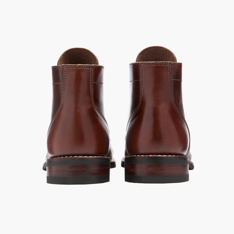 Thursday Boots Vanguard Leren Veterlaarzen Heren Bordeaux | BE131BEL