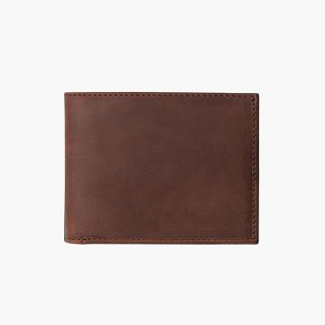 Thursday Boots Bifold Leren Portefeuille Heren Koffie | BE180GSO