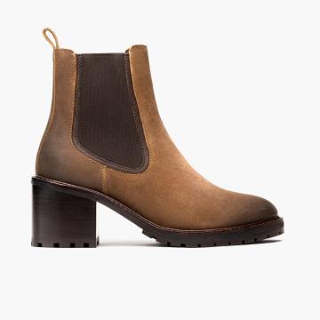 Thursday Boots Boots Knockout Suede Hoge Hakken Dames Bruin | BE406VRW