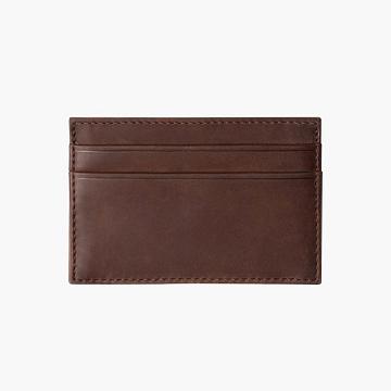 Thursday Boots Card Holder Leren Portefeuille Heren Bordeaux | BE171BEX