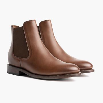 Thursday Boots Cavalier Leren Laarsjes Heren Bruin | BE19ZUT