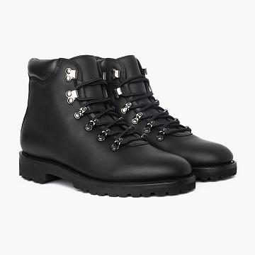 Thursday Boots Commander Leren Laarzen Heren Zwart | BE152JPQ