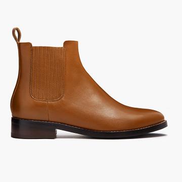 Thursday Boots Dreamer Leren Laarsjes Dames Bruin | BE358LIS