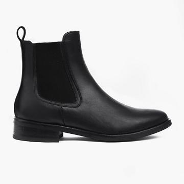 Thursday Boots Duchess Leren Laarsjes Dames Zwart | BE365BEL