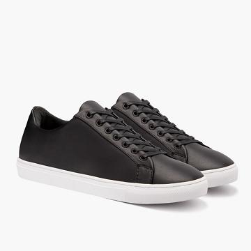 Thursday Boots Premier Low Tops Leren Klassieke Sneakers Heren Zwart | BE231HAP