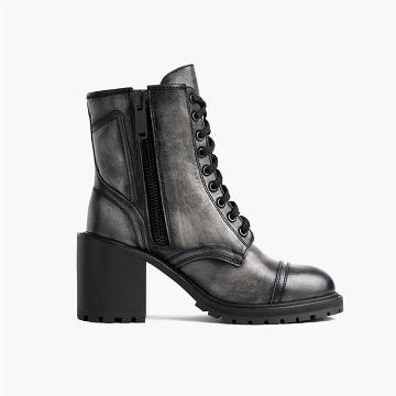 Thursday Boots Rebel Leren Laarzen Dames Grijs | BE390DFM26